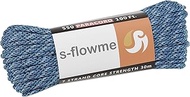 S-flowme Paracord, 7 Cores, 0.2 in (4 mm) x 98.4 ft (30 m), Load Capacity 550 lbs (250 kg), Crafts, 