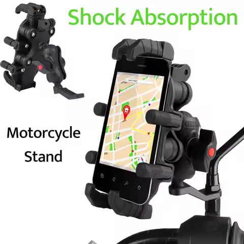 Motorcycle Bicycle Octopus Shockproof Phone Holder Stand 15W Wireless Charger 33W Type C Port Motorb