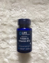 Folate & Vitamin B12 90 veggi capsules #Life Extension ✨葉酸 ✨維他命B12 90片
