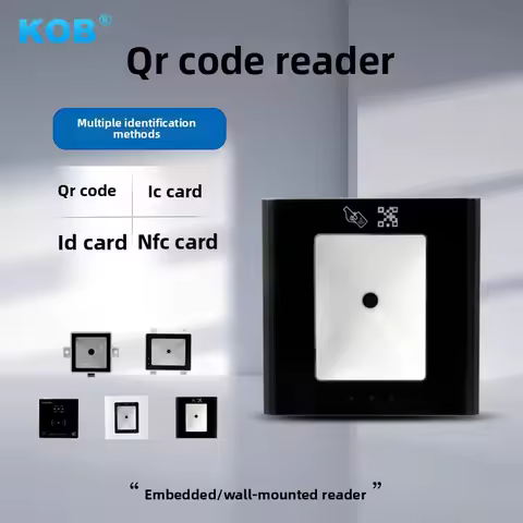 KOB Access Control Reader - Static/Dynamic QR Code Reader IC Card NFC Card Door Access Control Read 