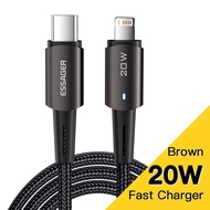 Essager Cáp USB Type C PD 20W Cho iPhone 14 13 12 11 Pro Max Xs Cáp USB C Cho iPhone Cáp Sạc Cáp USB