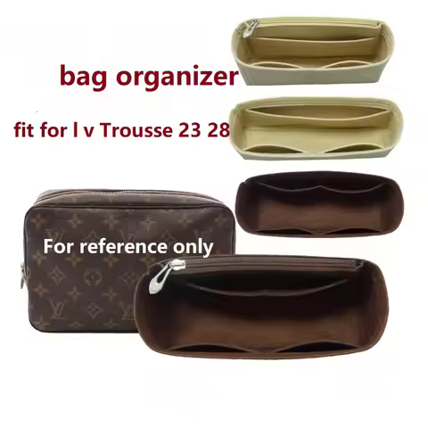【Only Sale Inner Bag】Bag Organizer Insert For Lv Trousse Toilette Pouch 23 28 Organiser Divider Shap