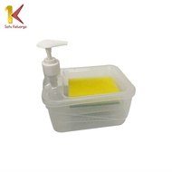 Satu Keluarga Tempat Sabun Cuci Piring Petak 2IN1 650ML C1001 Soap Pump Dispenser Sabun Cair dengan