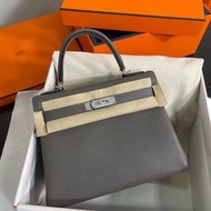 全手縫💯Hermes Kelly 25 錫器灰