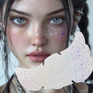 ELLSWORTH 6 Sheets Fake Freckles Stickers, Waterproof Shiny Glitter Glitter Freckles Stickers, Trend