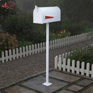 Abbraccia Weatherproof Mail Box Modern Steel Mailbox Parcel Letter Box with Flag Outdoor Postbox for