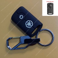 Yamaha NVX XMAX NMAX 300 350 silicon remote smart key Cover Case holder keychain keyring