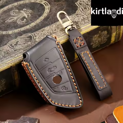 Genuine Leather Car Remote Key Case Cover for BMW G20 G30 X3 G01 F15 F16 X1 X4 X5 X6 X7 1 3 5 6 7 Se