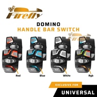 Domino Handlebar Switch Set with LED Light Universal Premium Quality Original Firefly Motorcycle