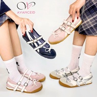 AVANCEID NAURA Women's Casual Sneakers Outdoor Fashion Shoes Pink Coquette Ribbon Silver Sneakers Wo