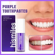 Hismile V34 purple toothpaste colour corrector Whitening teeth karang gigi Ubat Pemutih Gigi Stain R
