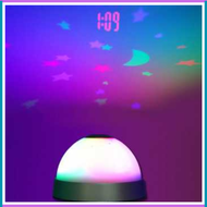 COD Proyektor Lampu Tidur Cahaya Bintang dengan Jam Alarm / Jam alaram aesthetic dilengkapi dengan l