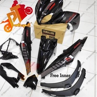 BodySet Lagenda 115Fi 115 FI SRL 115FI 115ZR Carburetor Cover Set RM7/ Black Red Black Batman Hitam 