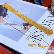 Necklace 60cm au750 Necklace Gold Neck Hemp Rope Gold 45cm 18k Twist Thick Chain NOQY