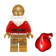 Original Lego Star Wars - Santa C-3PO Protocol Droid 75097 Minifigure new