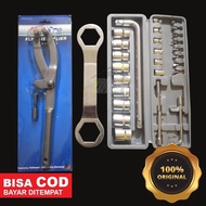 3-piece CVT Tracker Key + 39x41 mm Pulley Key + 27-piece Socket Wrench Set