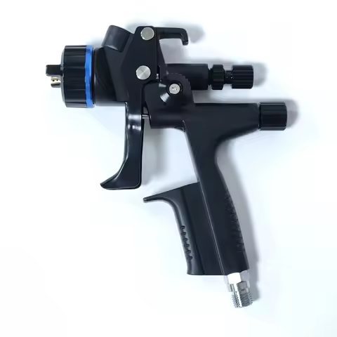 HVLP 5000B Professional Forged Aluminum Gravity Feed Paint Spray Gun 600ml Cup with 1.3mm Nozzle for