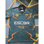 Jersey Viral Retro Collar ESCBR Baju Lelaki Jersey Original Custom Jersey Name+number Kid Baju Retro Lelaki Jersey Retro Jersey Original Jersey Retro Collar Ootd High Quality