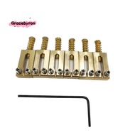 Electric Guitar Bridge Saddles Brass 10.5MM Tremolo Parts Electric Guitar Bridge String Saddle Guita