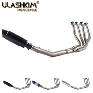 Z800  Motorcycle Full System Exhaust Muffler Modified Middle Link Pipe Slip On For kawasaki Z800  13