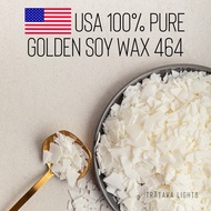 100% Pure Golden 464 Soy Wax Flakes (Imported from USA) - Candle Making - FDA Approved - No Chemical
