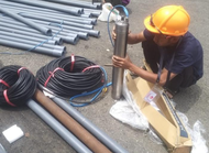 pembuatan sumur bor submersible