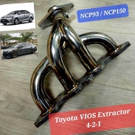 Toyota Vios Ncp93 / NCP150 Extractor Header 421 Stainless Steel