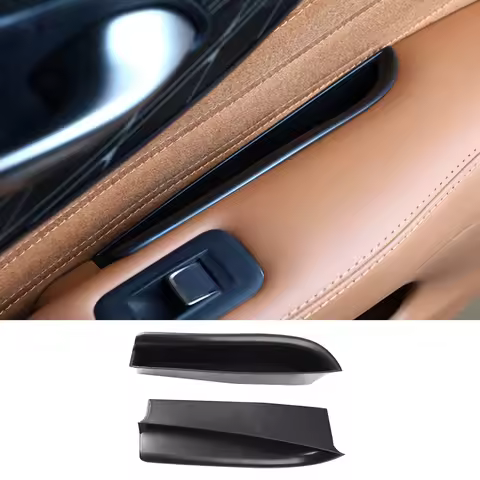2Pcs ABS Car Door Storage Box Barrel Card Phone Holder for Lexus LS LS500 XF50 2017-2025 Front Door