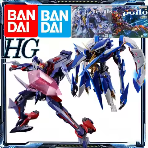 Genuine Bandai HG 1/35 Zi-Artemis Zi-Apollo Code Geass Collectible Assembly Model Kit for Hobby Disp