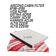 AIRCOND CABIN FILTER 87139-47010 TOYOTA VIOS NCP42 CAMRY ACV30 HARRIER ACU30