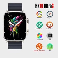 HK 10 Ultra 3 AMOLED 超高清 智能手錶 四核芯處理器  2.02 寸屏 指南針 藍芽通話 拍照 娛樂 多運動模式 健康檢測 智能手環 智能手表 Smart Watch