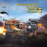Double C61009 Sight AK47 Gun Building Blocks Model Educational Children's Assembled Building Blocks 