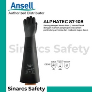 Ansell Alphatec 87-108 Chemical Resistant Latex Gloves