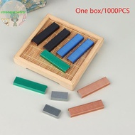 Strongaroetrtr 26/6 Staples Pin 1000pcs/Box Metal Office Standard Stapler Staples 26 / 6 Binding Mac