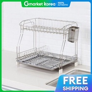 Olbia | ออลเบีย ชั้นวางจานสแตนเลส 2 ชั้น แบบเรียบง่าย