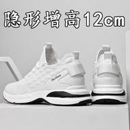 Autumn Inner Height Increase 10cm8cm6cm Men's Shoes Sports Mesh Shoes White Men's Casual Height Incr