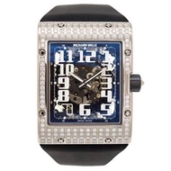 RICHARD MILLE / 理查德米勒 RM016 AJ WG 18K白金鏤空鑲鑽腕錶#HK11723