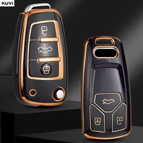 Fashion TPU Car Key Case Cover Shell Fob For Audi A1 A3 8P A4 B8 B9 A5 A6 C7 A7 A8 Q3 Q5 Q7 Q8 C8 D5