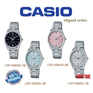 LTP-V005D SERIES ANALOG-LADIES WATCH (2 YEARS WARRANTY)JAM TANGAN PEREMPUAN JAM CASIO WOMEN WATCHES