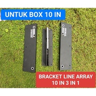Custom line array 3 in 1 bracket, box size 10 inches 3 X 1 bracket/ line array 10 inch line array sp