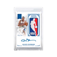 Iverson Homemade logoman Signature Jersey Star Card 1/1 Unofficial NBA Basketball Embroidery Materia