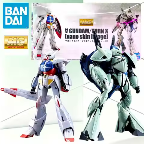 Bandai MG 1/100 Turn A & Turn X Gundam Nano Skin Image 2‑Mecha Set Metallic Armor Special Water‑Slid