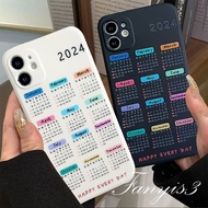 Casing Infinix Note 12 10Pro Hot 20 12 11 10 Play Hot 20 20s 12 12i 20i 11 2022 Smart 6 5 2020 Simple 2024 Calendar Ins Phone Case Soft Protective Back Cover