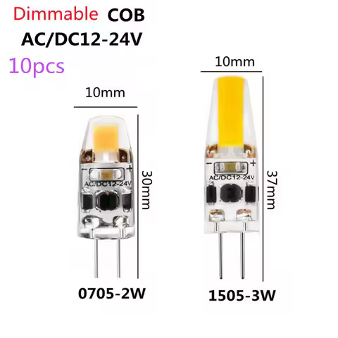 10pcs/lot Dimmable Bulb 12V 24V G4 LED Bulb Natural White 3w 1505 G4 Bulb Replace Traditional of Hal