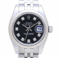 Rolex Datejust 10 件鑲鑽腕錶 179174G 女士 18K 白金及不鏽鋼 40126