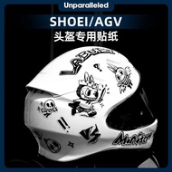 Decals & Graphics Stickers for AGV and SHOEI Helmets Waterproof Helmet Decoration Graffiti Art Perso