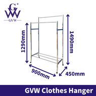 GVW HELI / ROSE Stainless Steel Garment Hanger Garment Rack Clothes Drying Rack Clothes Hanger Rak P