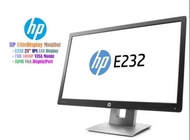 Monitor LED HP Elite Display E232  23 inch Wide Screen 1920x1080 at 60 Hz(E232+HDMI + Display Port+ VGA Port + USB Hub) สินค้ามือสองสภาพดี เครืองสภาพสวย รับประกัน 3 เดือน