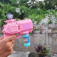 Porous bubble machine electric mainan bubble gun hello kitty LILo n stitch bubble gun toy machine ro