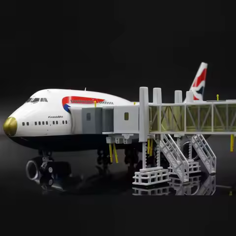 1:200 Airport Passenger Boarding Bridge Single/Dual Channel A380 B747 Model Wide Narrow Body Aircraf